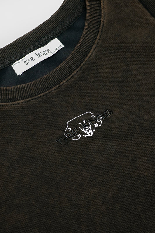 Fitted Wash Tank Top (Faded Black)