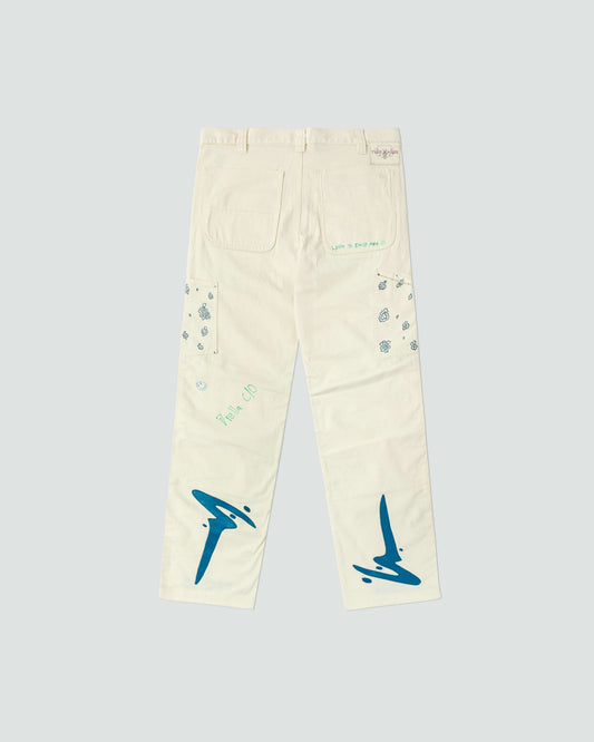 1-Off Art Doodle Pants (Cold Hearted)
