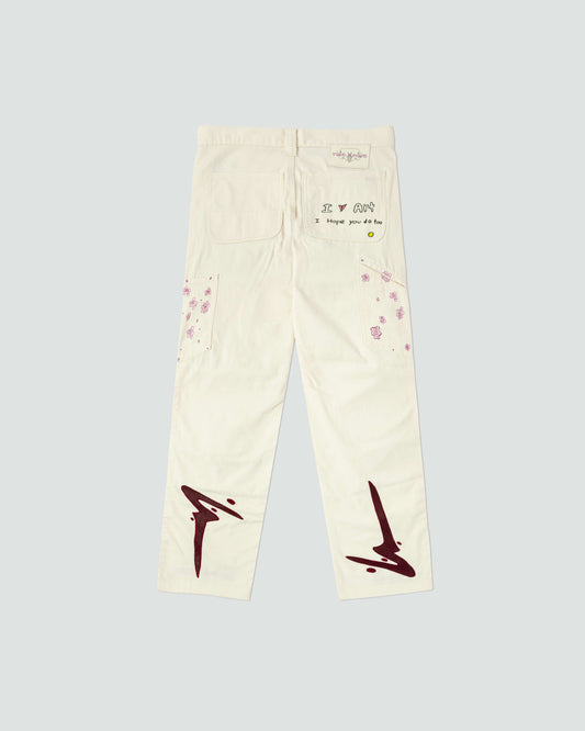 1-Off Art Doodle Pants (Art, Sex, Drugs, Crime "Insanely Sane")
