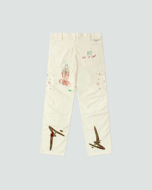 1-Off Art Doodle Pants (God Wouldn't Take my Soul)