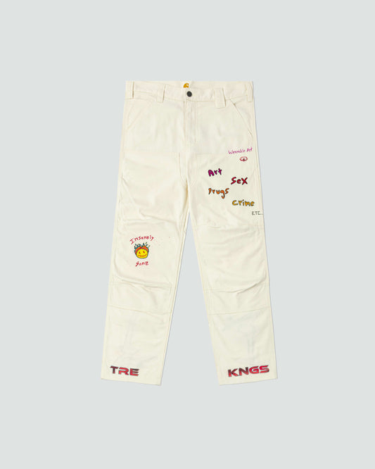 1-Off Art Doodle Pants (Art, Sex, Drugs, Crime "Insanely Sane")