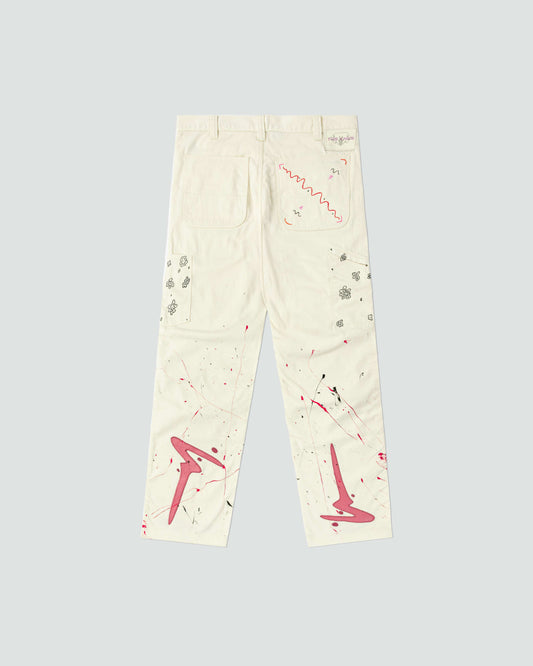 1-Off Art Doodle Pants (Pop Art is Cool Splatter)