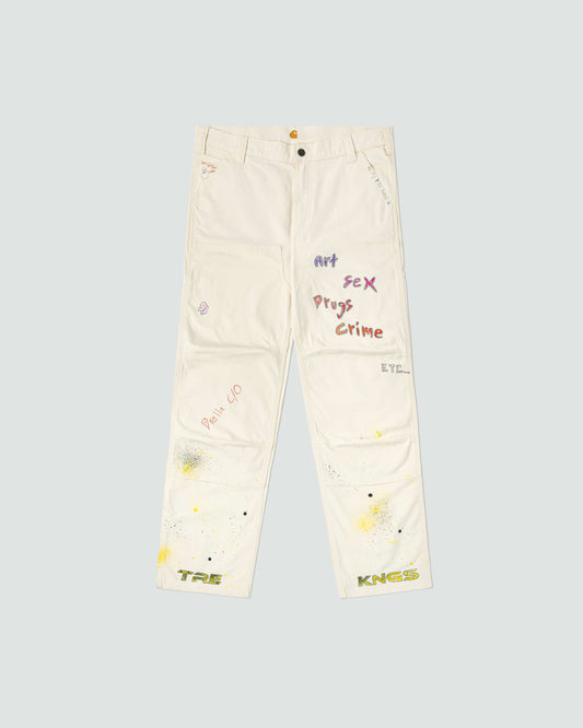 1-Off Art Doodle Pants (Art, Sex, Drugs, Crime "Scribles and Stuff")